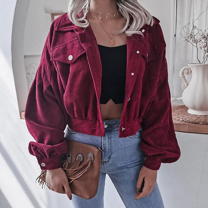Scarlett™ - Elegant Corduroy Jacket