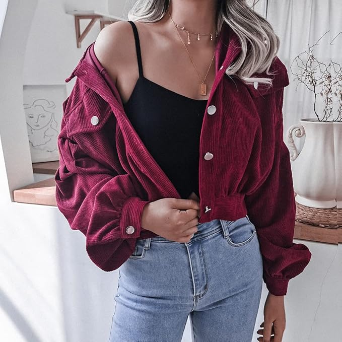 Scarlett™ - Elegant Corduroy Jacket