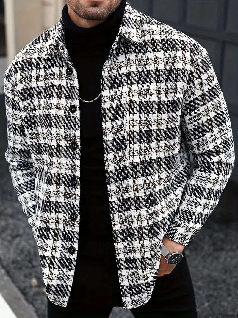 Benjamin™ - Stylish Long Sleeve Plaid Shirt