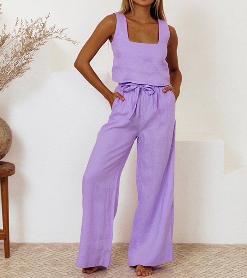 Lily™ - Chic Top with Wide-Leg Pants Set