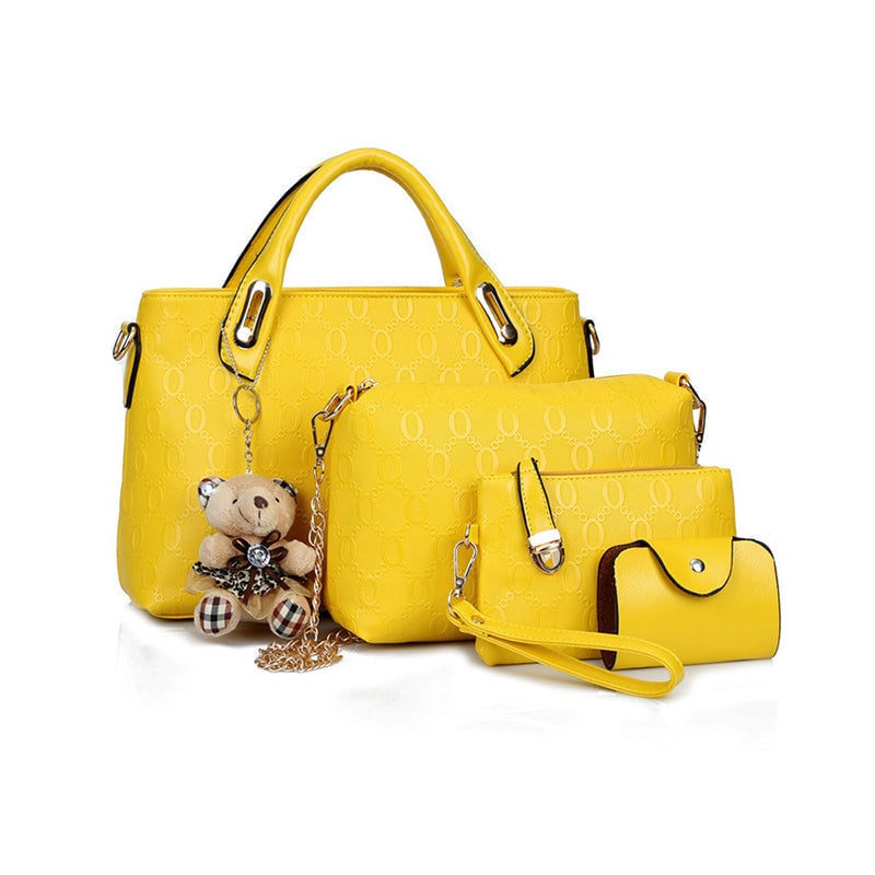 Grace - Elegant 4-Piece Leather Handbag Set