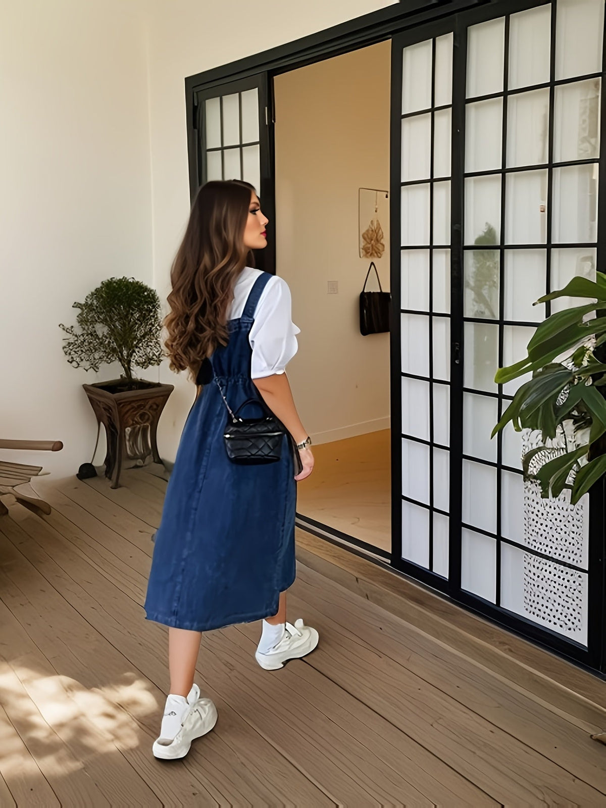 Savannah™ - Stylish Denim Maxi Dress