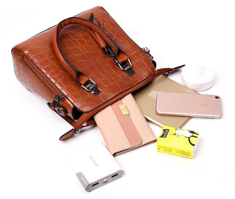 Evelyn - Everyday 4-Piece Leather Bag Set