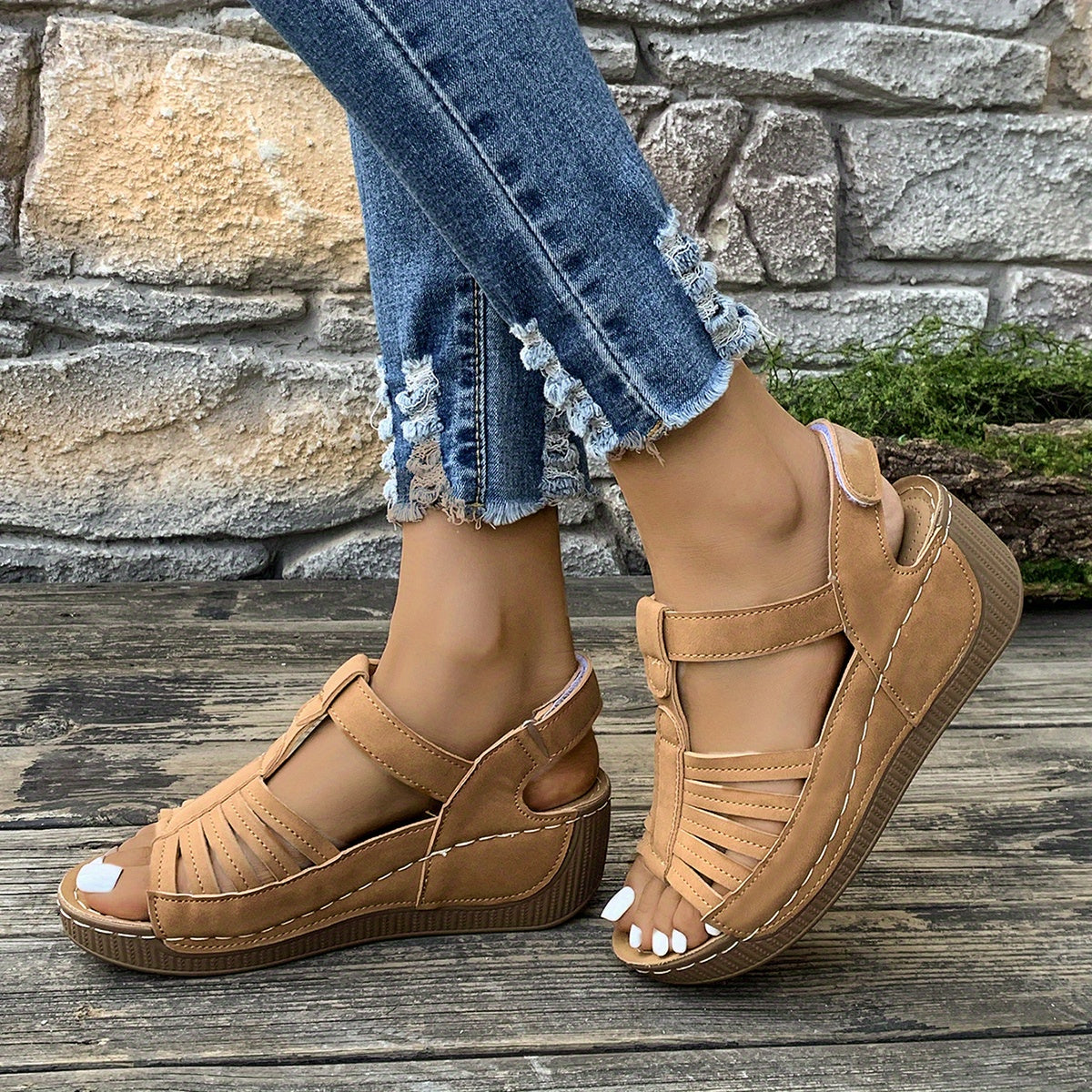 Amelia™ - Comfy Wedge Sandals