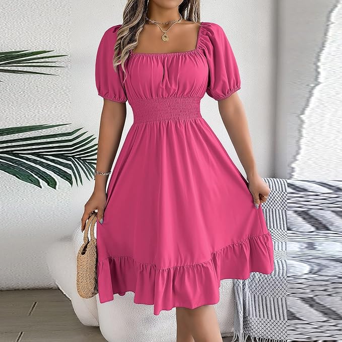 Amelia™ - Elegant Tummy Coverage Dress
