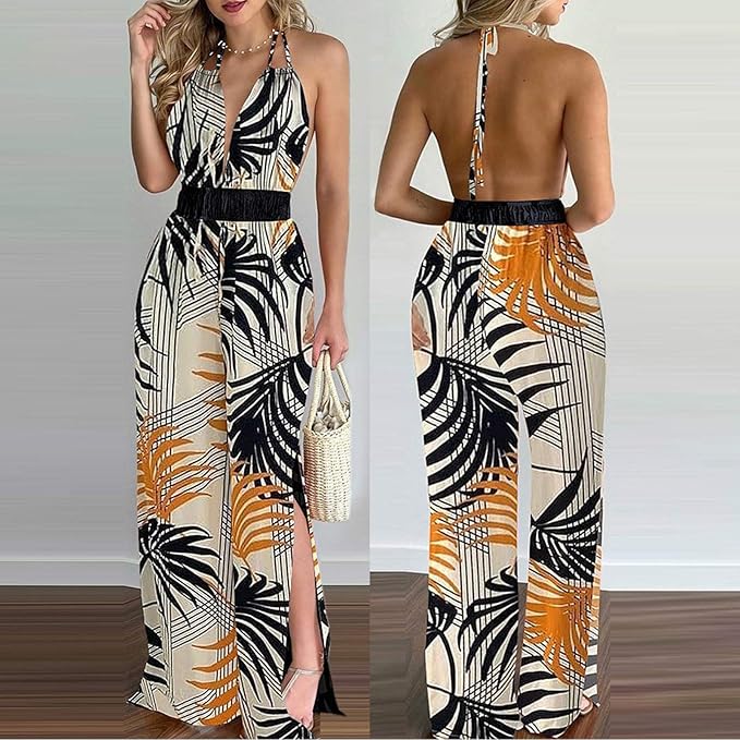Lina™ - Stylish Halter Neck Jumpsuit
