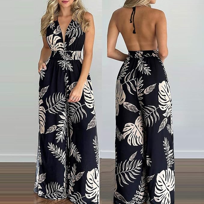 Lina™ - Stylish Halter Neck Jumpsuit