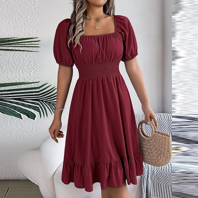 Amelia™ - Elegant Tummy Coverage Dress