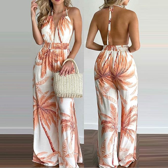 Lina™ - Stylish Halter Neck Jumpsuit