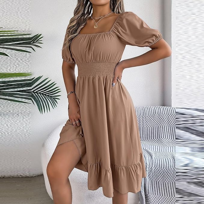 Amelia™ - Elegant Tummy Coverage Dress