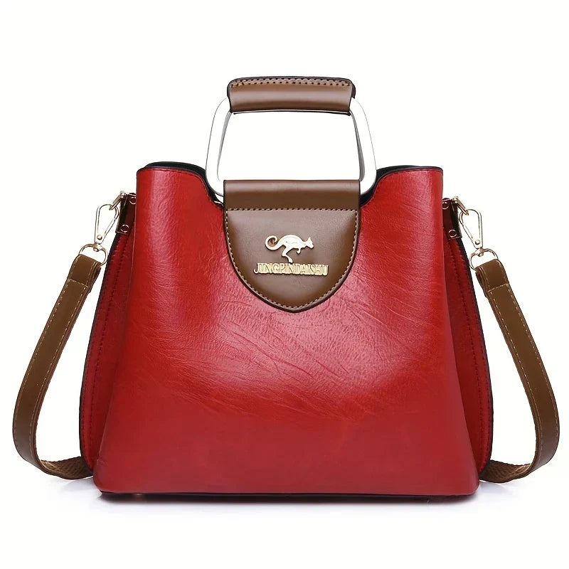 Sophia - Chic Leather Bucket Bag
