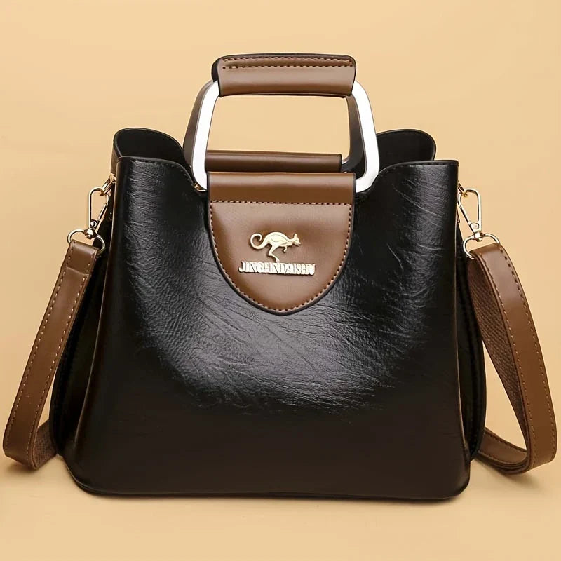 Sophia - Chic Leather Bucket Bag