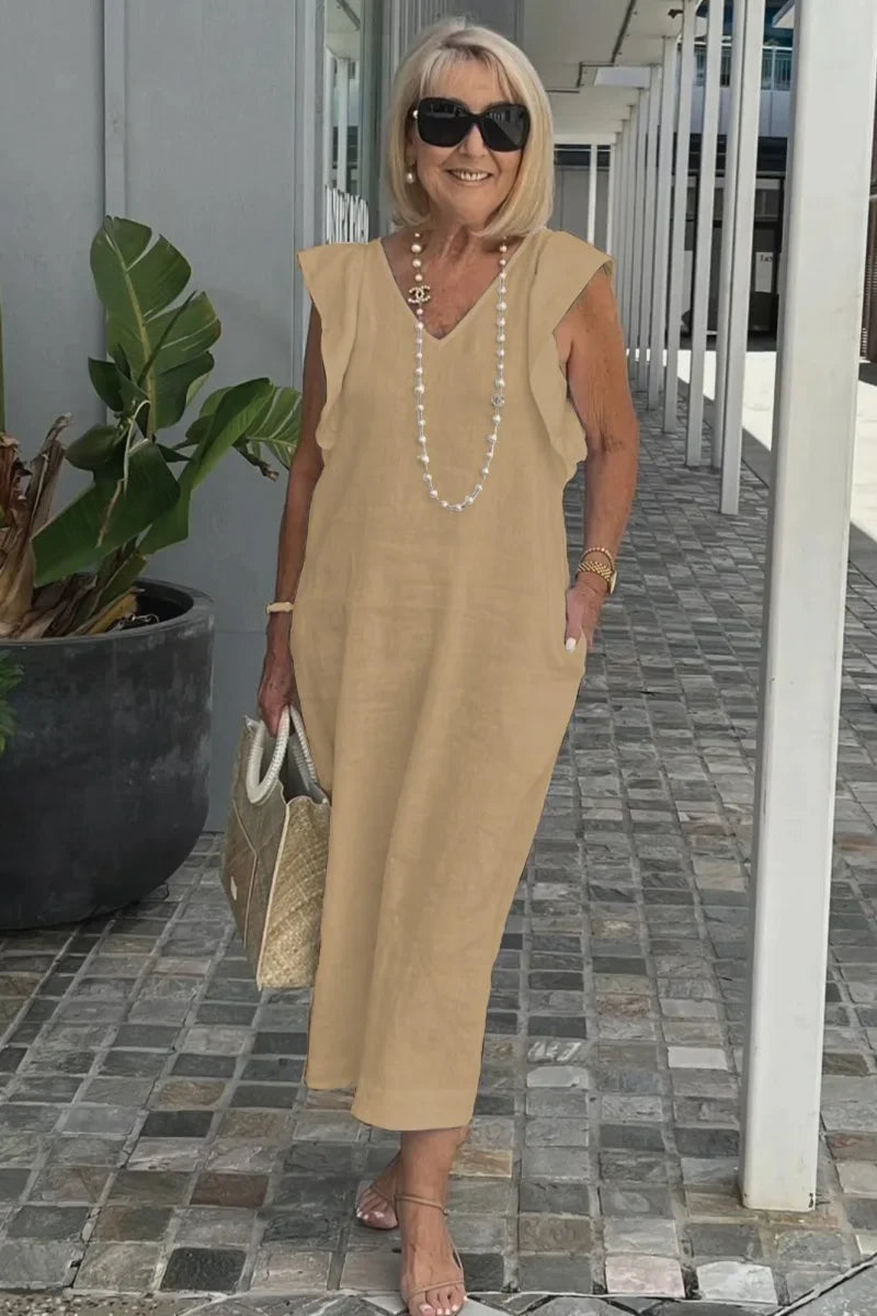 Sophia™ - Stylish Butterfly Sleeve Dress