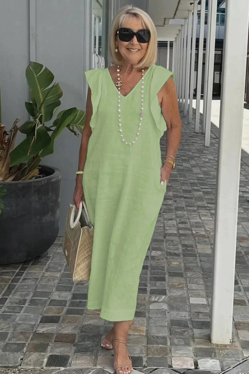 Sophia™ - Stylish Butterfly Sleeve Dress