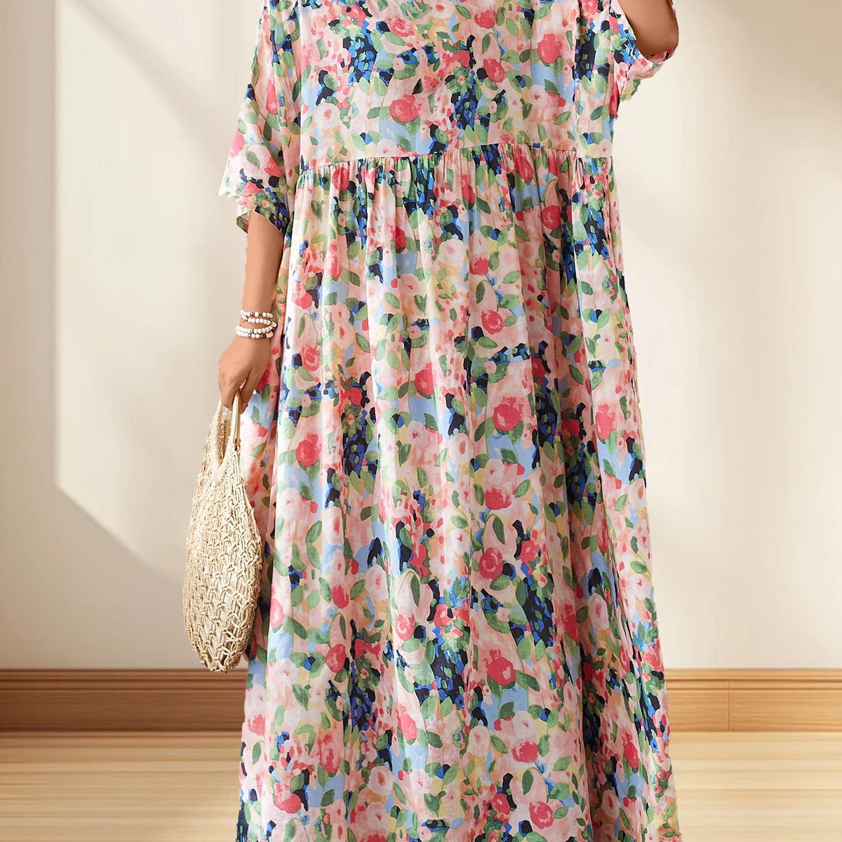 Charlotte™ - Comfortable Floral Maxi Dress