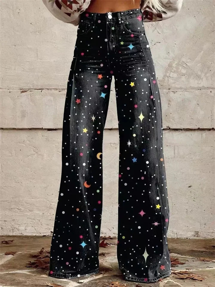 Addison™ - Retro Art Wide Leg Pants