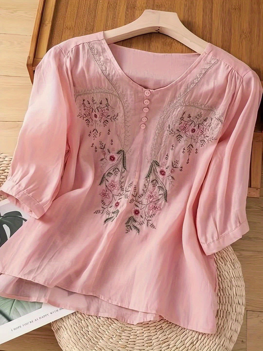 Lily™ - Elegant Floral Blouse