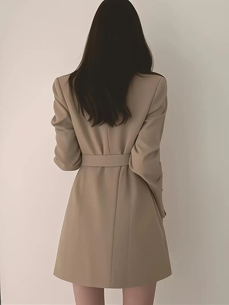 Sophia™ - Chic Midi Trench Coat
