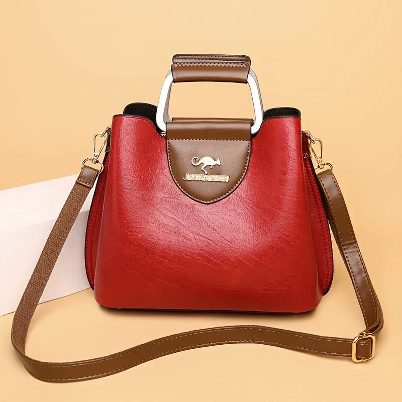Sophia - Chic Leather Bucket Bag