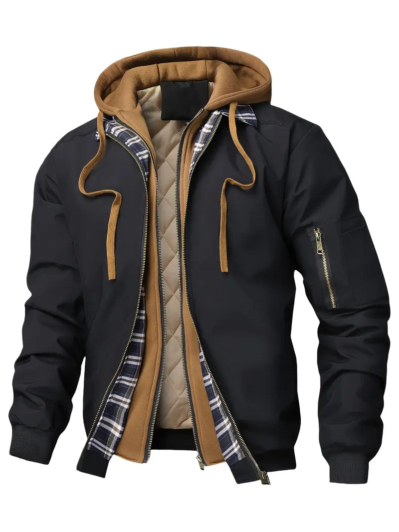 Dylan™ - Modern Hooded Checkered Jacket