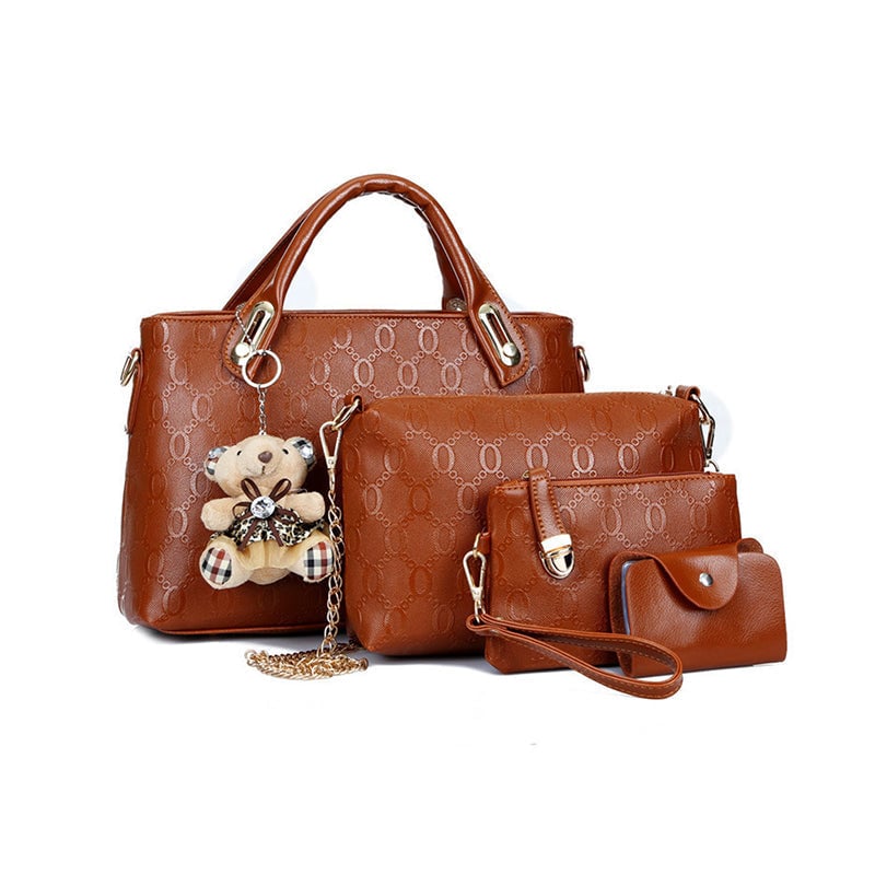 Grace - Elegant 4-Piece Leather Handbag Set