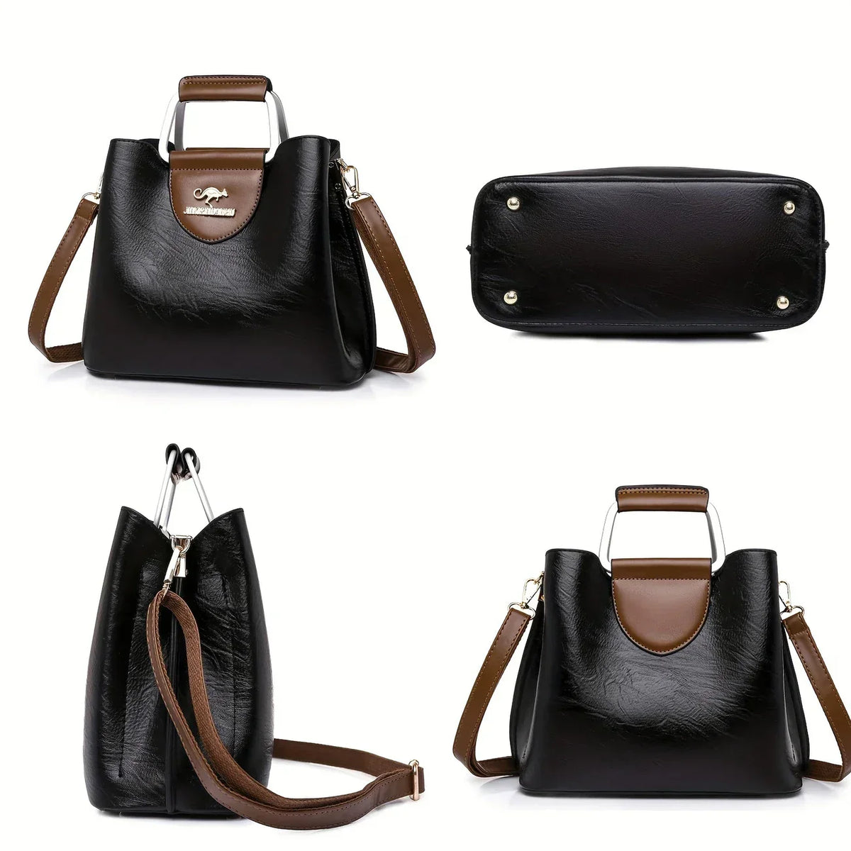 Sophia - Chic Leather Bucket Bag