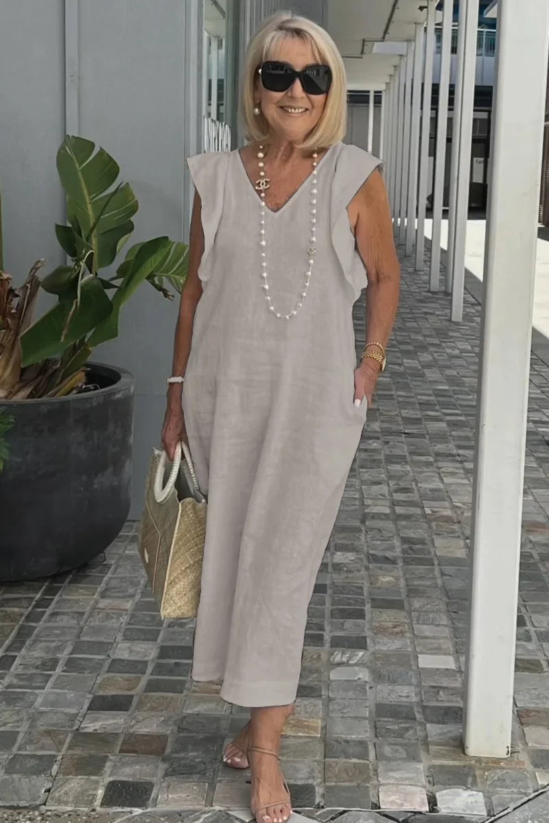 Sophia™ - Stylish Butterfly Sleeve Dress