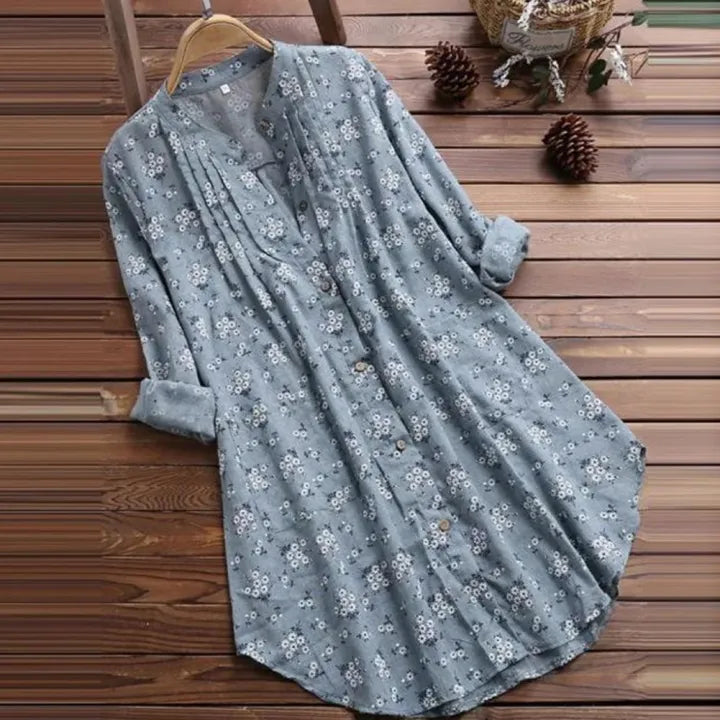 Aria™ - Stylish Linen Blouse