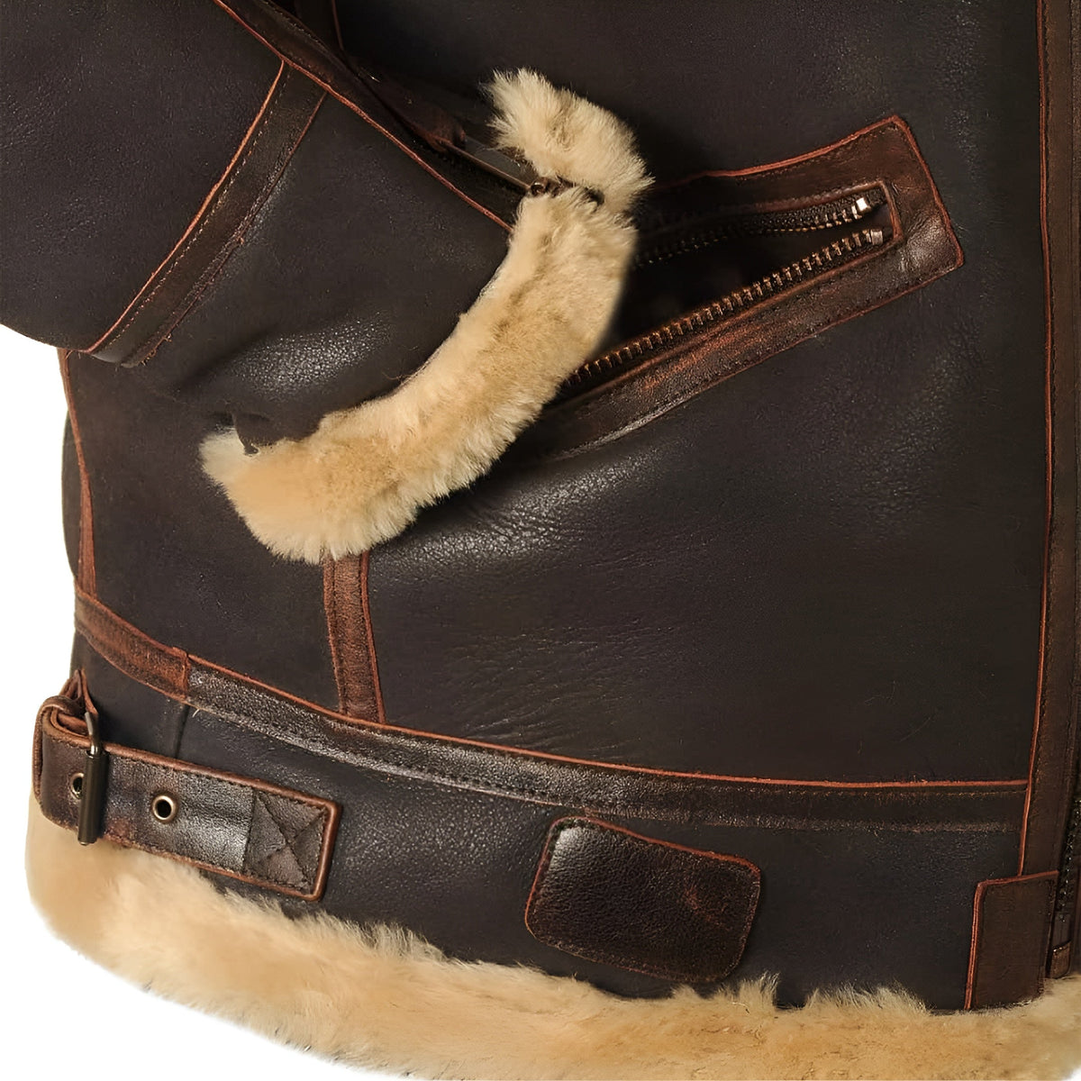 Owen™ - Stylish Heated Pilot Leather Jacket