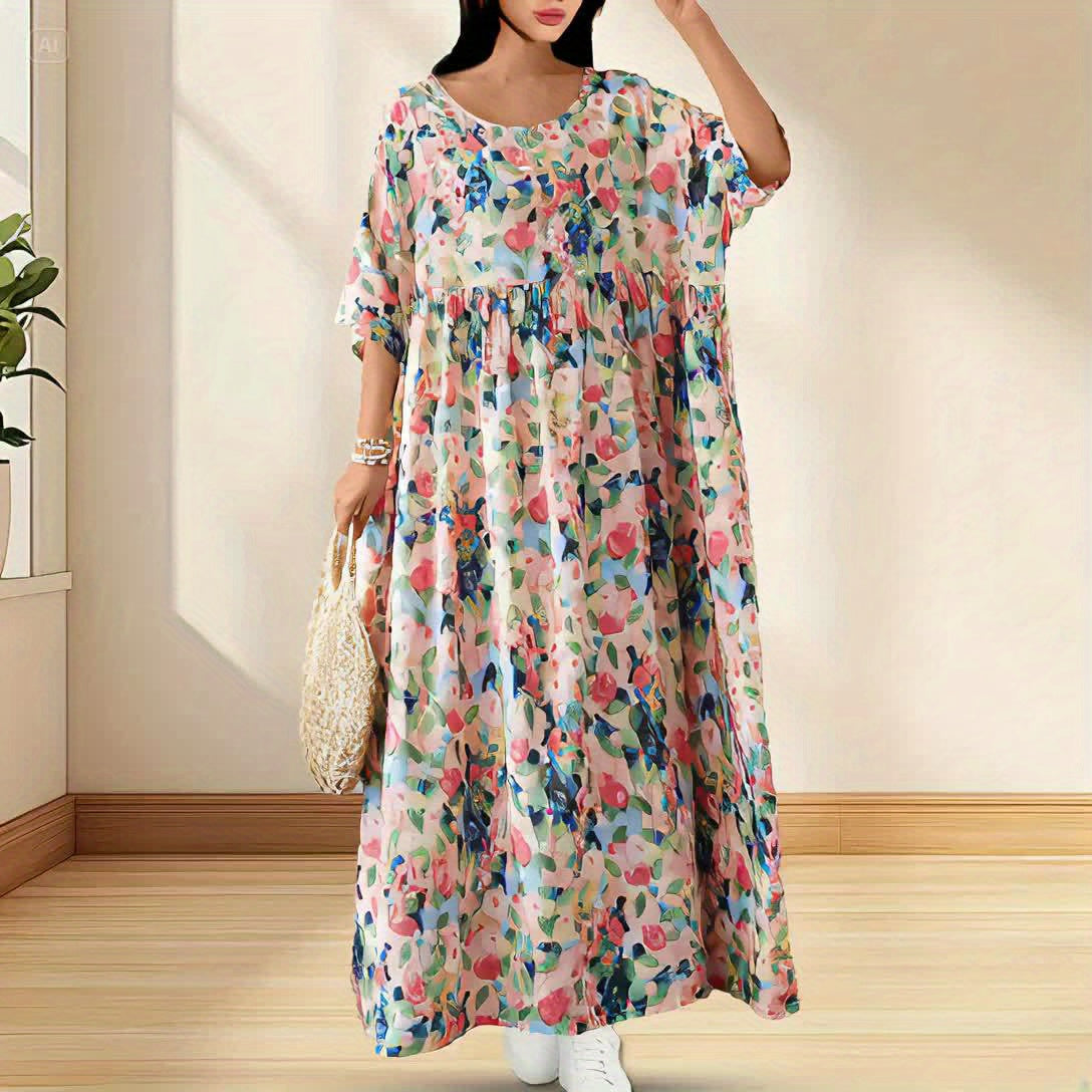 Charlotte™ - Comfortable Floral Maxi Dress