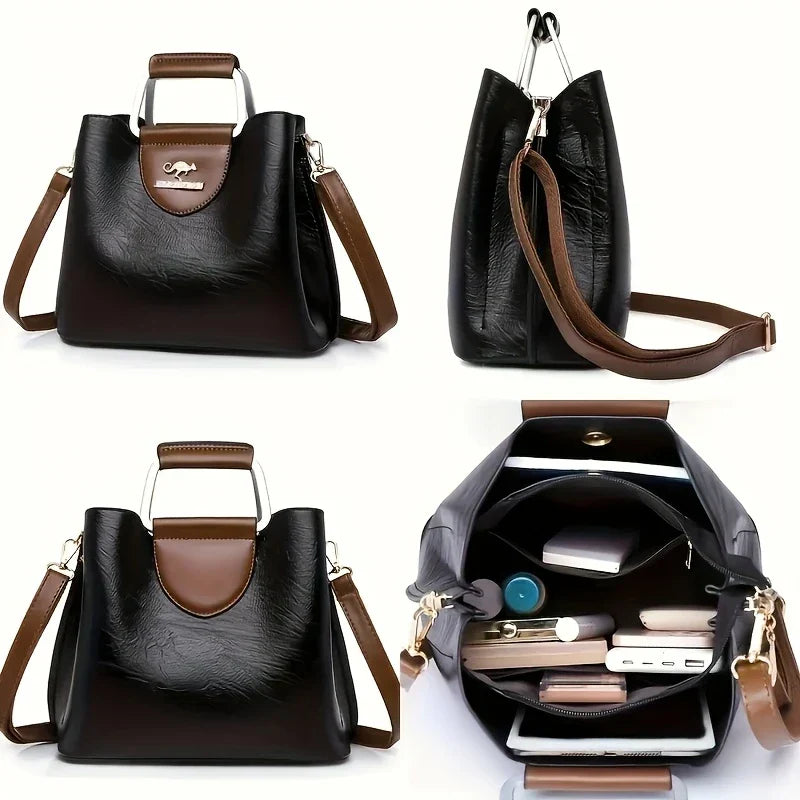 Sophia - Chic Leather Bucket Bag