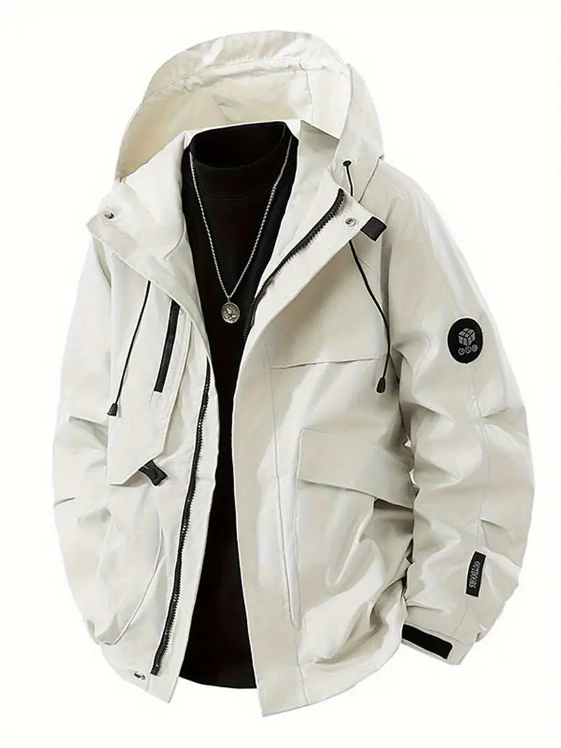 Nathan™ - Stylish Waterproof Windproof Hooded Jacket