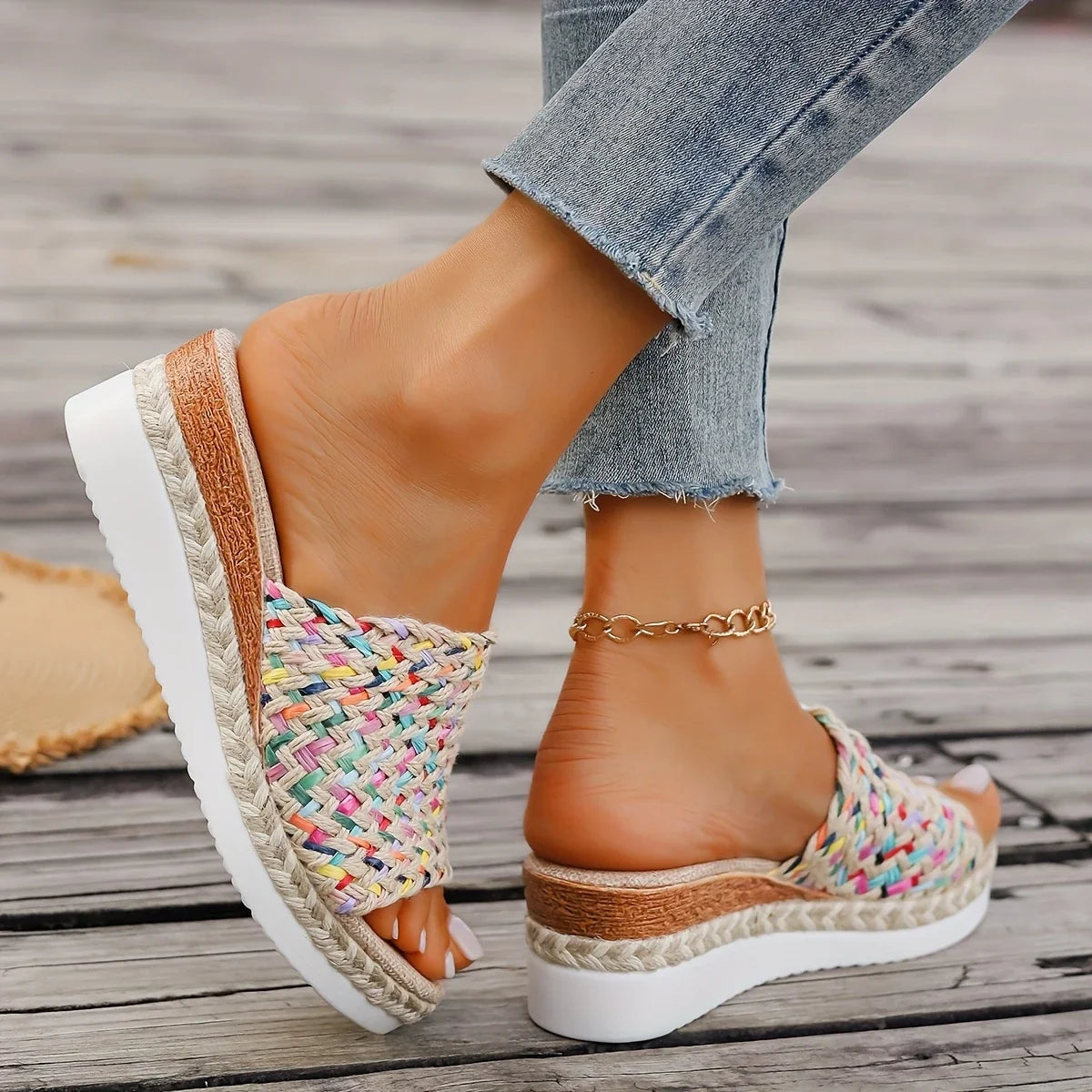 Lily™ - Colorful Woven Sandals