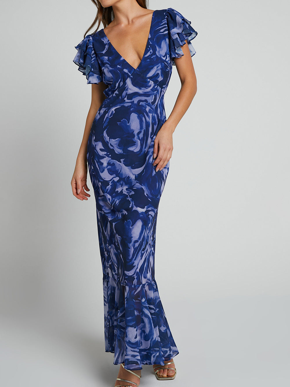 Scarlett™ - Stylish Long Dress With Ruffles