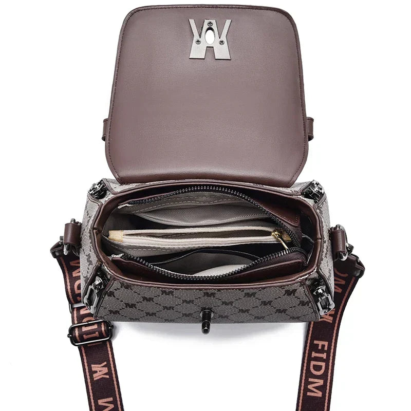 Genevieve - Luxe Charm Leather Shoulder Bag