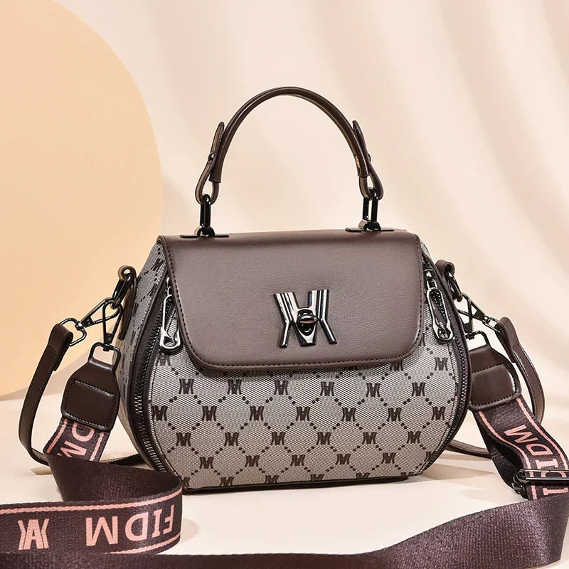 Genevieve - Luxe Charm Leather Shoulder Bag