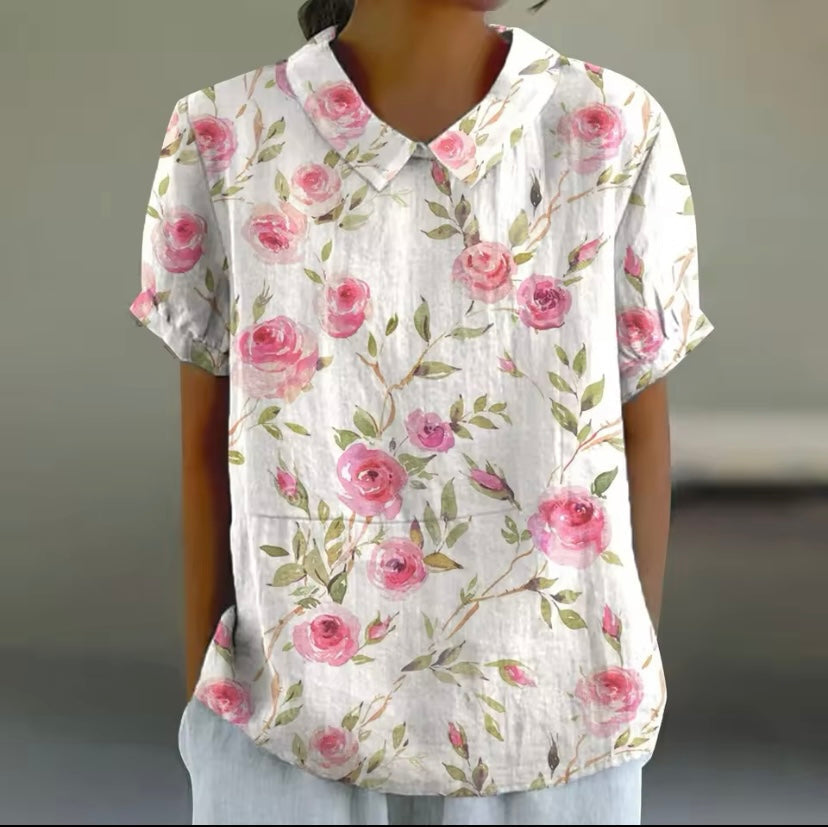 Zoe™ - Floral Elegant Blouse
