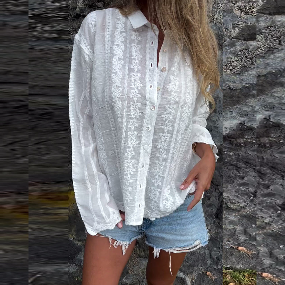 Aubrey™ - Stylish Button-Up Polo Shirt