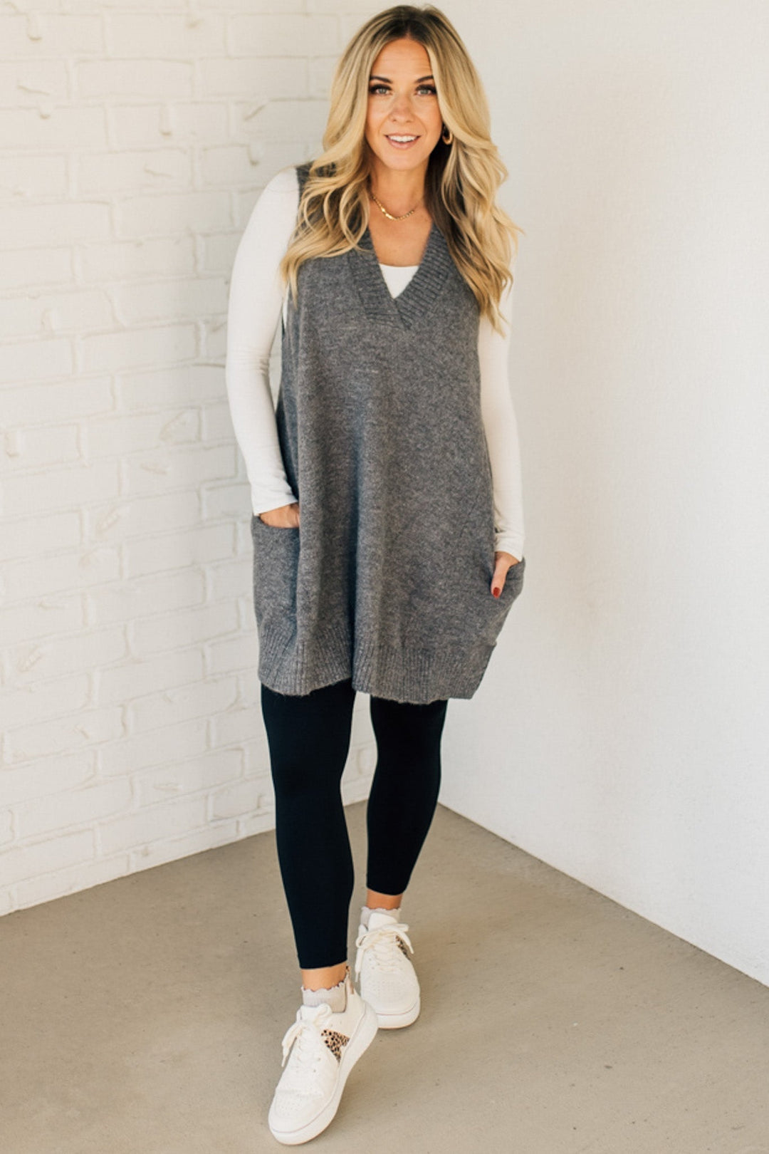 Scarlett™ - Stylish Long Sweaters with Pocket