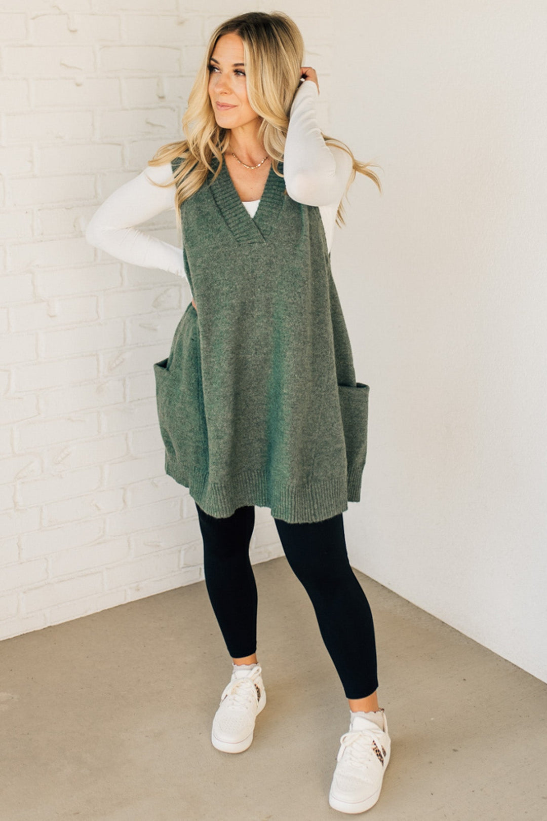 Scarlett™ - Stylish Long Sweaters with Pocket