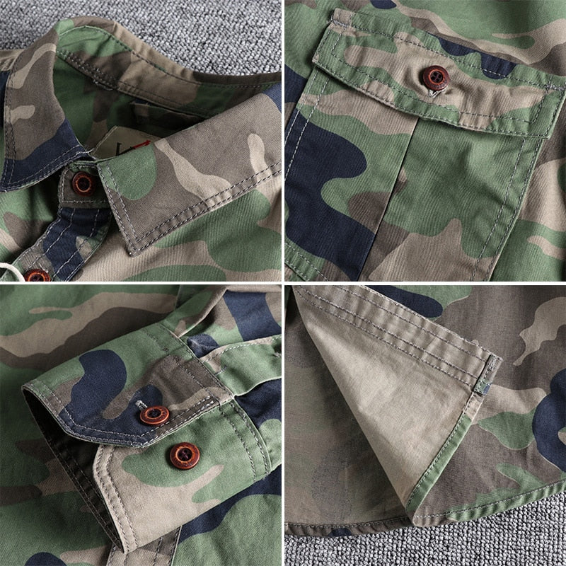 Caleb™ - Stylish Camouflage Retro Canvas Jacket
