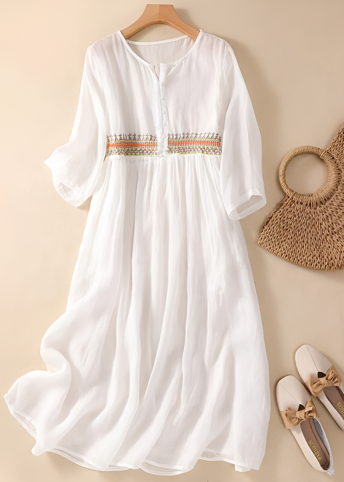 Lina™ - Embroidered Dress
