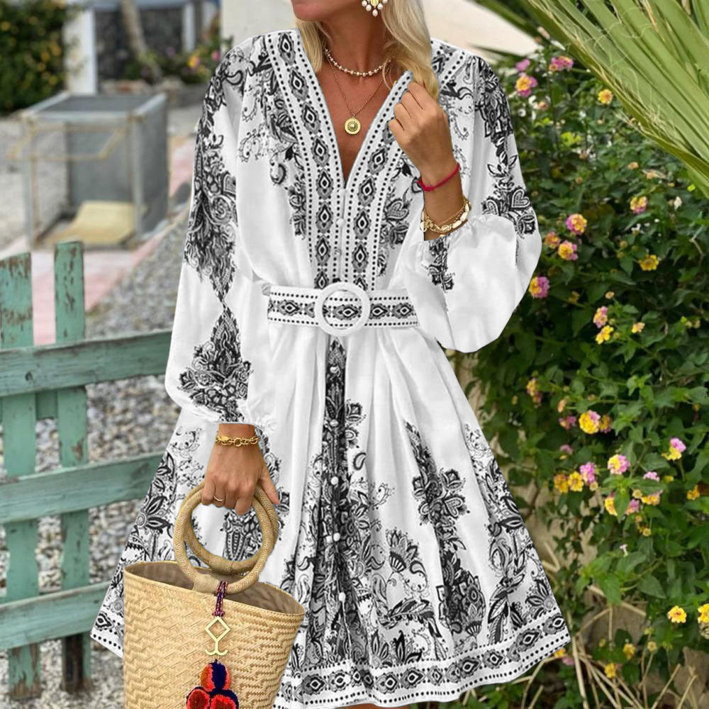 Charlotte™ - Bohemian Long Sleeve Dress