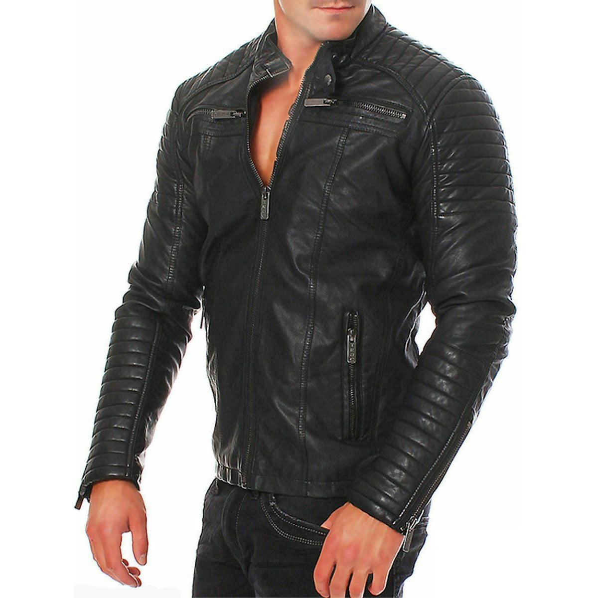 William™ - Retro Leather Bikers Jacket