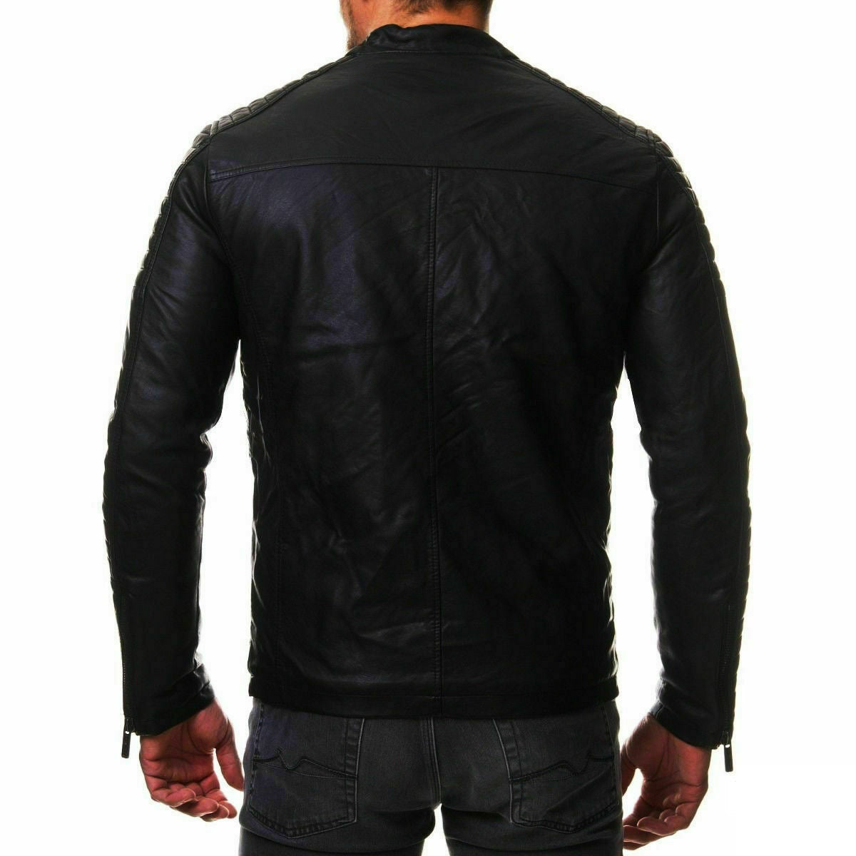 William™ - Retro Leather Bikers Jacket