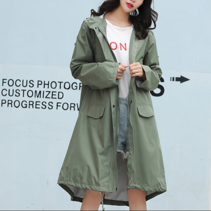 Avery™ - Elegant Hooded Long Jacket