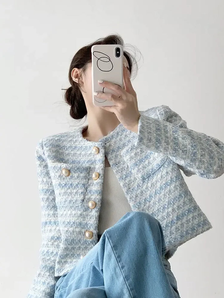 Victoria™ - Elegant Tweed Blazer