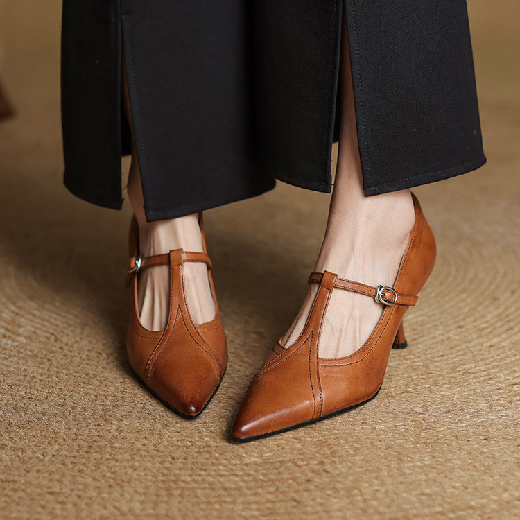 Avery™ - Premium Leather Heels