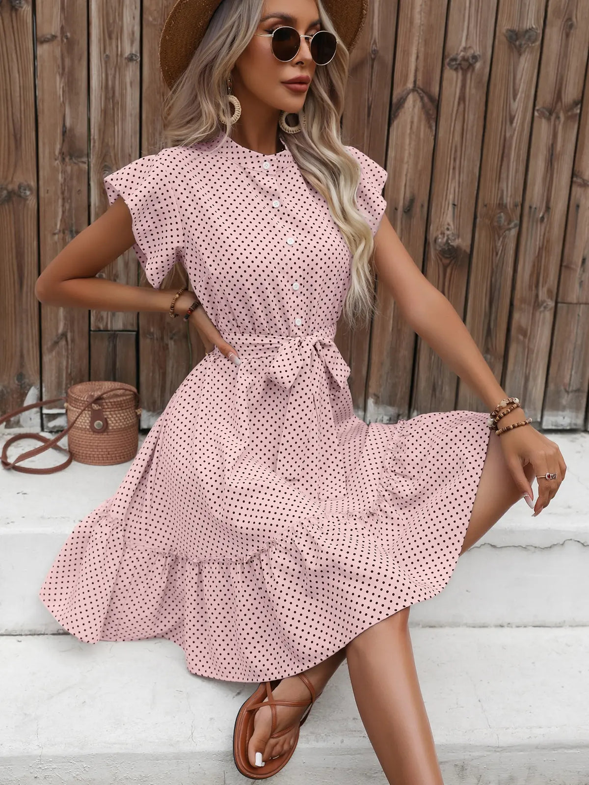 Zoe™ - Comfortable Polka Dot Dress