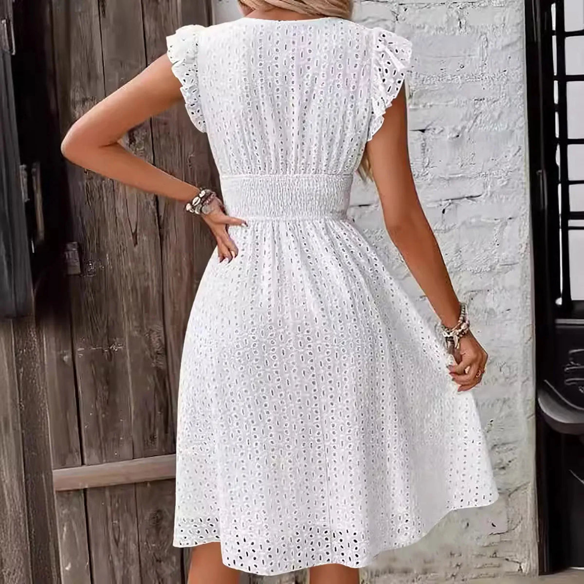 Olivia™ - Stylish Hollow Out Lace Dress